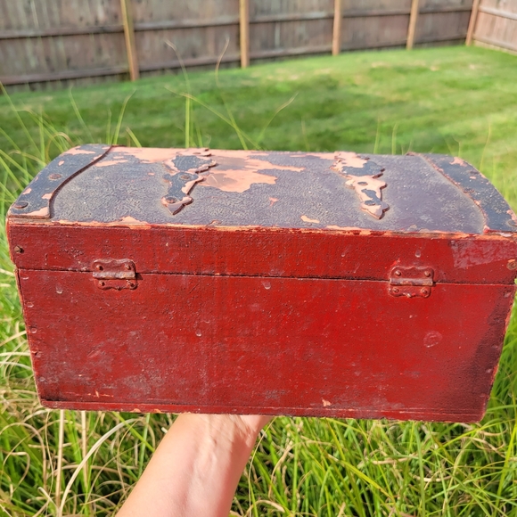 Vintage ~ Antique ~ Handmade Trunk ~ Early 20th Century ~ Rustic ~ Farmh… - Picture 2 of 14